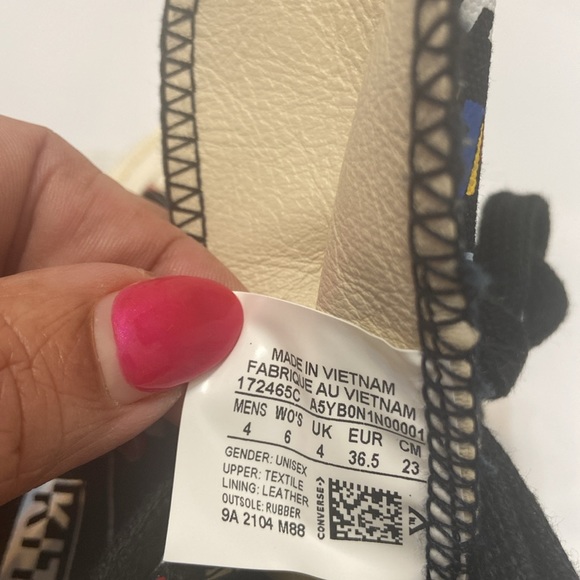 Converse Chuck Taylor All Star 70 Hi Kith 10 Year Anniversary Black Size Women 6 - Picture 8 of 9